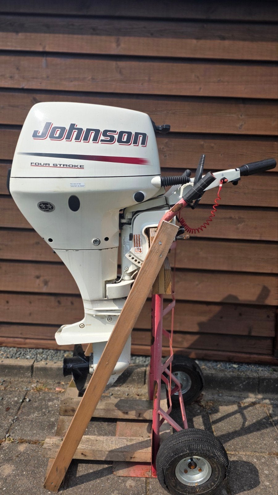 Johnson 9.9 pk 4-takt buitenboordmotor, Ophalen, Zo goed als nieuw