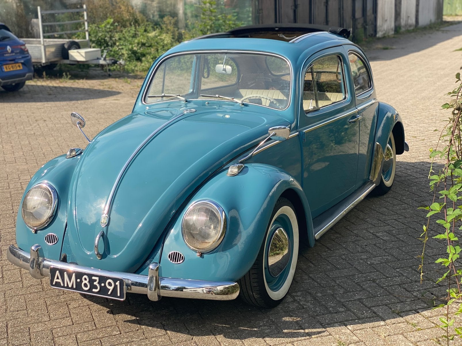 Volkswagen Kever Ragtop 1961, Auto's, Achterwielaandrijving, Beetle (Kever), 4 cilinders, Blauw
