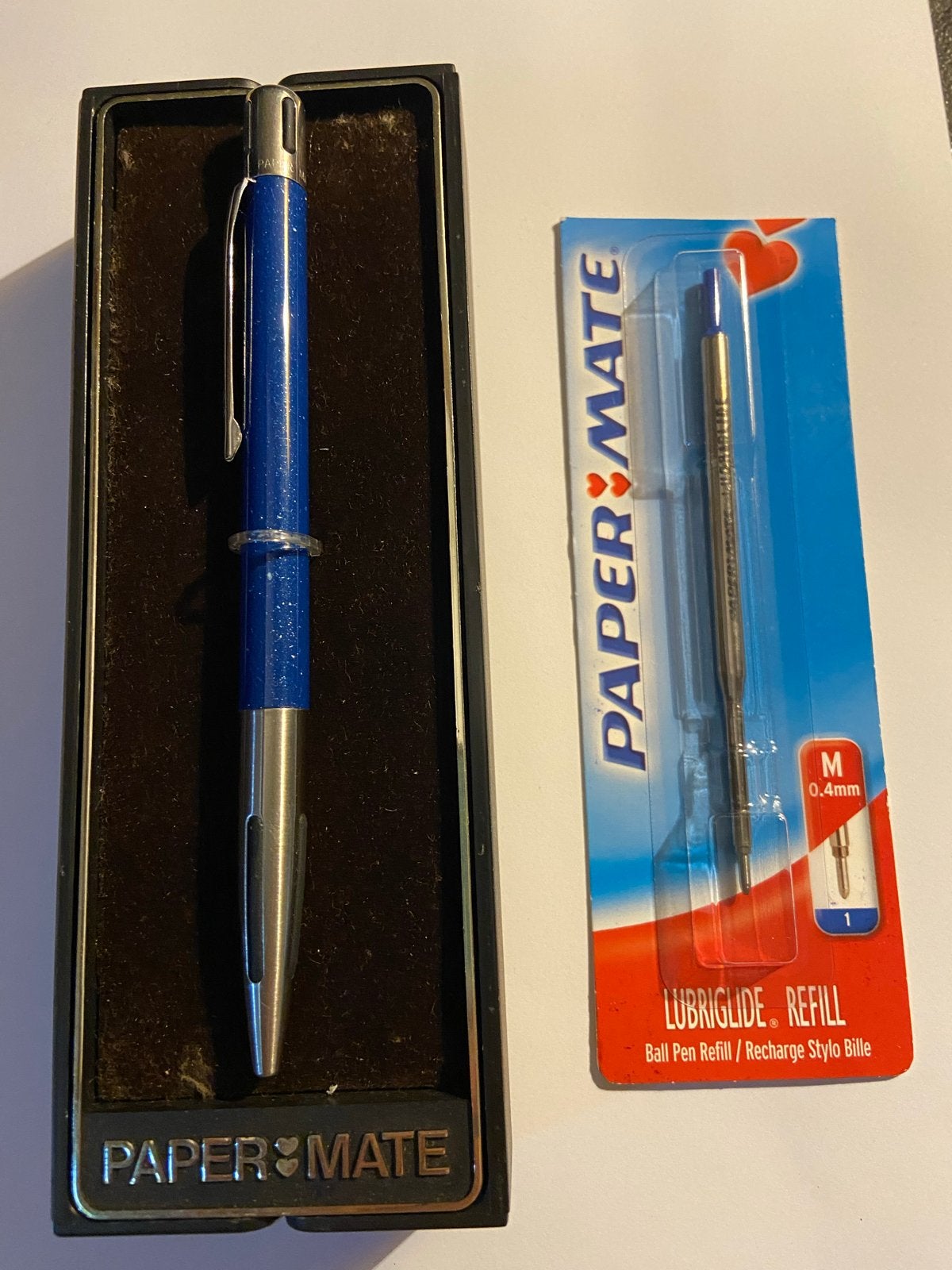 Orginele papermate balpen, met orginele vulling en doosje., Ophalen of Verzenden, Gebruikt