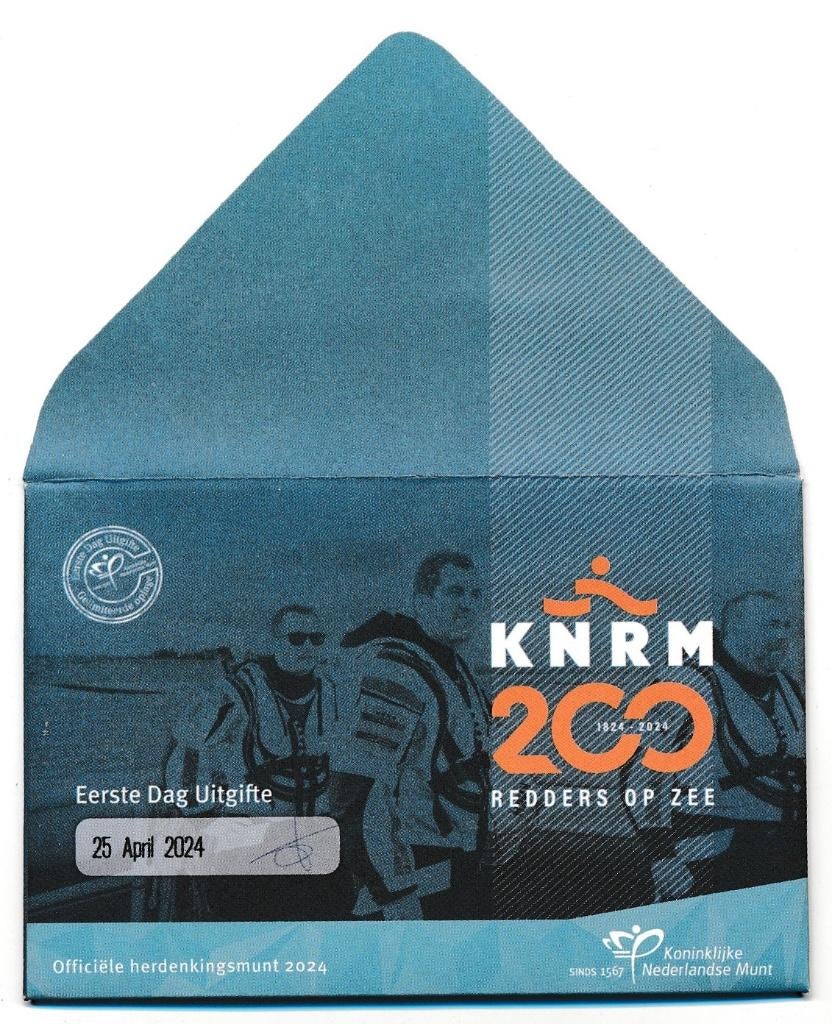 1e dag uitgifte 5 euro coincard 2000 jaar KNRM, Postzegels en Munten, Munten | Nederland, Ophalen of Verzenden, Koningin Beatrix