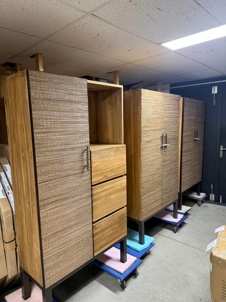 Teak kasten vanaf € 395,-, Huis en Inrichting, Ophalen of Verzenden, Nieuw