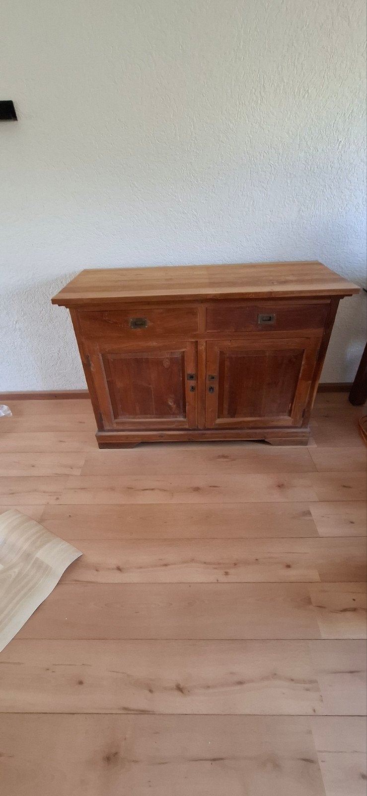 Mooi teakhouten dressoir, Ophalen, Gebruikt, Teakhout, 25 tot 50 cm