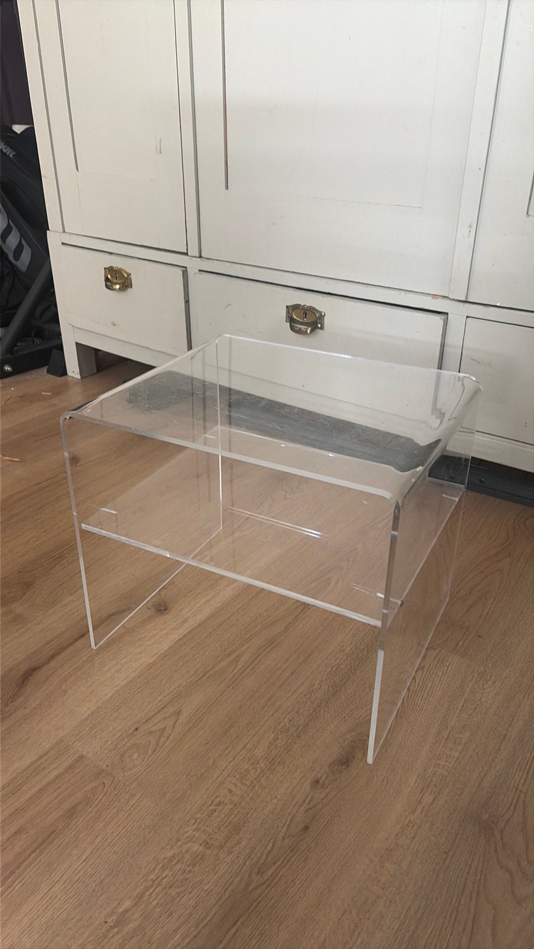 Design bijzettafel, Huis en Inrichting, Tafels | Bijzettafels, Ophalen, Minder dan 45 cm, Gebruikt, Vierkant