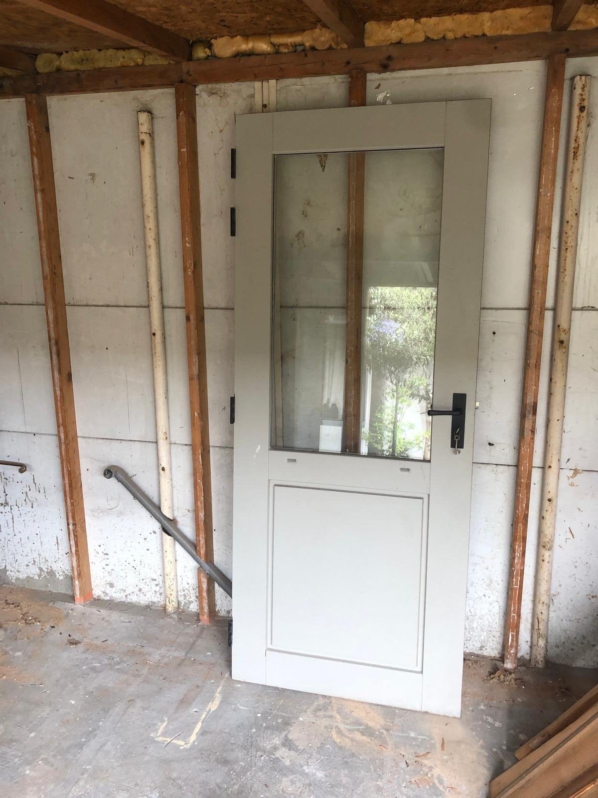 2Adore Buitendeur met Glas en Hang- en Sluitwerk, Ophalen, Gebruikt, 80 tot 100 cm, Buitendeur