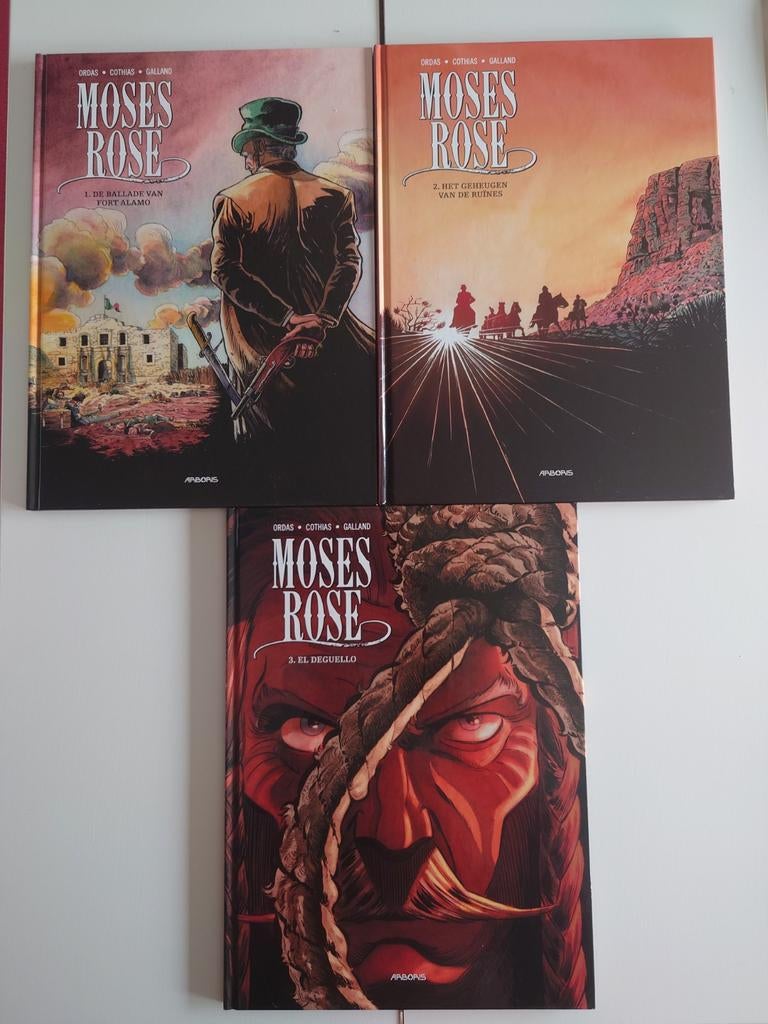 Moses Rosé 1-2-3 hc. Arboris stripboeken, Complete serie of reeks, Ophalen of Verzenden, Zo goed als nieuw
