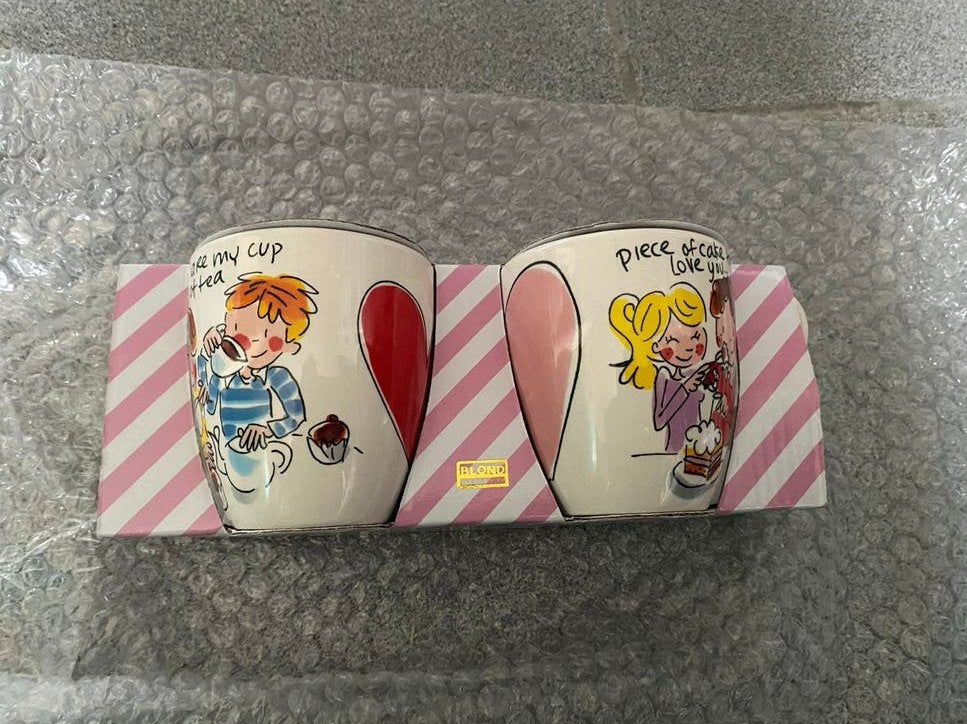 Blond Amsterdam 'You are my cup of tea' mokken set, Keramiek, Nieuw, Modern, Blond Amsterdam