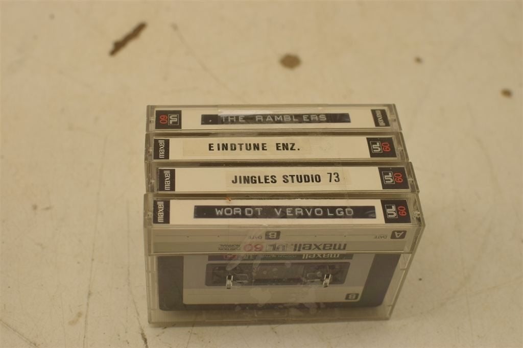 4 stuks Maxell cassettebandjes 46516, Ophalen of Verzenden, Gebruikt, Overige genres, 1 bandje