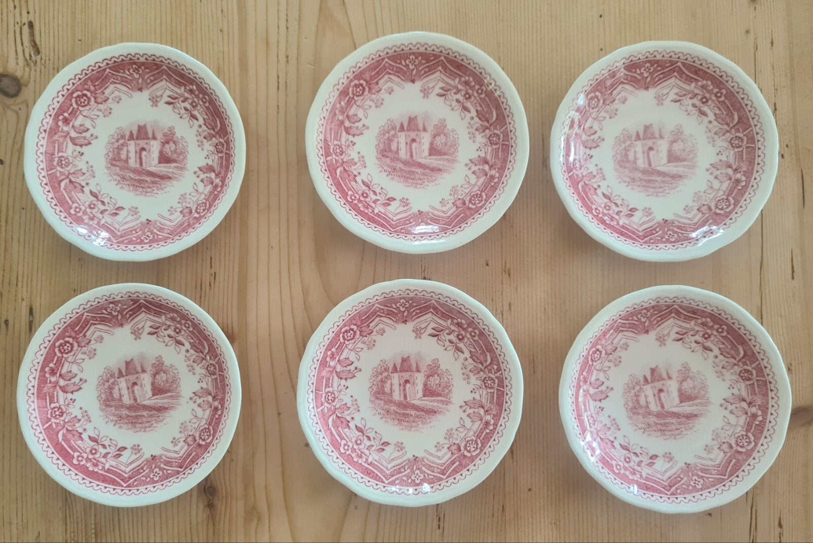 Burgenland rood Villeroy & Boch onderzetters / petit four, Ophalen of Verzenden