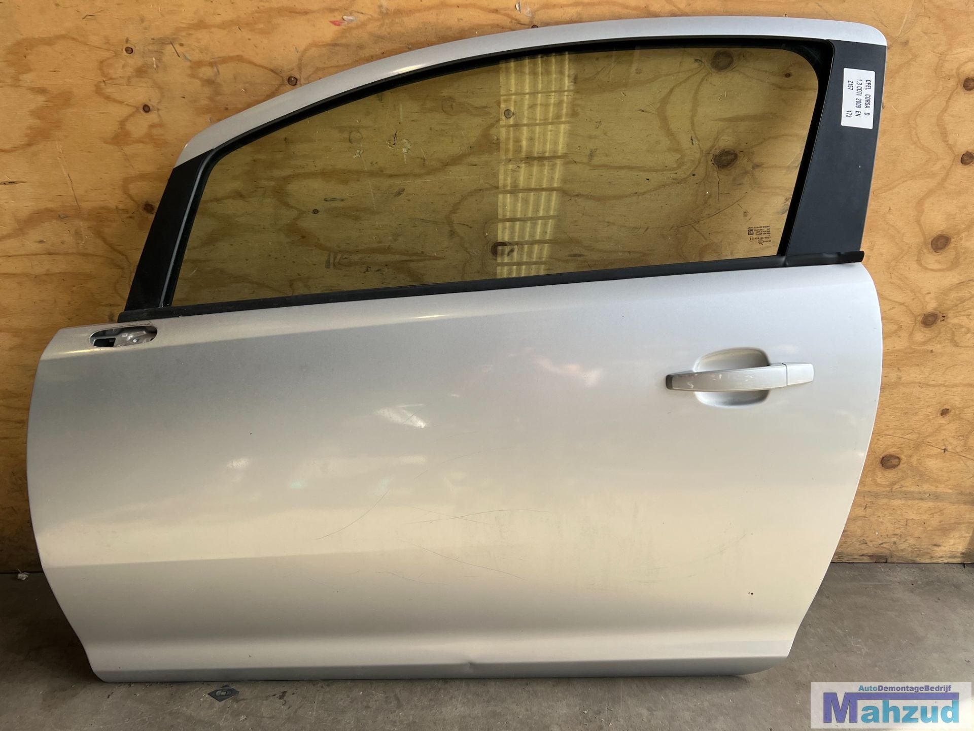OPEL CORSA D Grijs zilver Z157 links deur portier 3deurs, Auto-onderdelen, Gebruikt, Deur, Opel Automobile GmbH, Ophalen of Verzenden