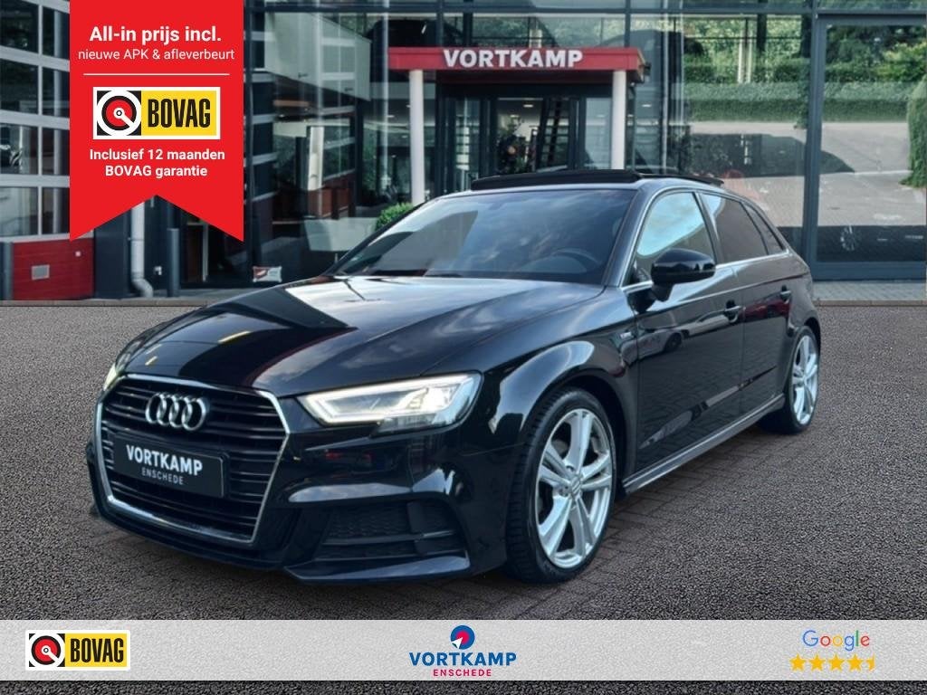 Audi A3 1.0 TFSI S-TRONIC S-LINE PANO-DAK/NAVI/CRUISE/PDC, Auto's, Audi, Gebruikt, Met garantie (alle), 116 pk, Zwart