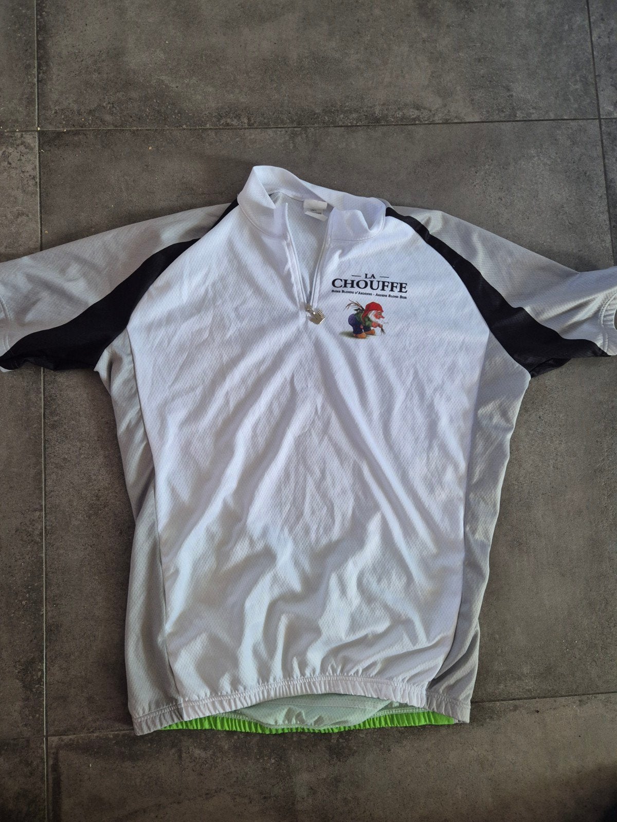 La Chouffe Wielershirt - Maat XXL, La Chouffe, Wit, Maat 56/58 (XL), Ophalen of Verzenden