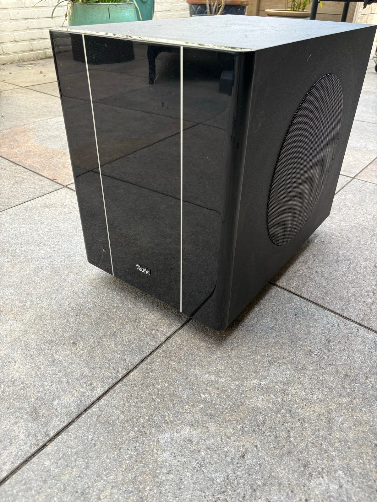 Teufel CB 50 SW actieve subwoofer - 200 Watt, Gebruikt, Subwoofer, Geschikt voor surround/home cinema, Ophalen
