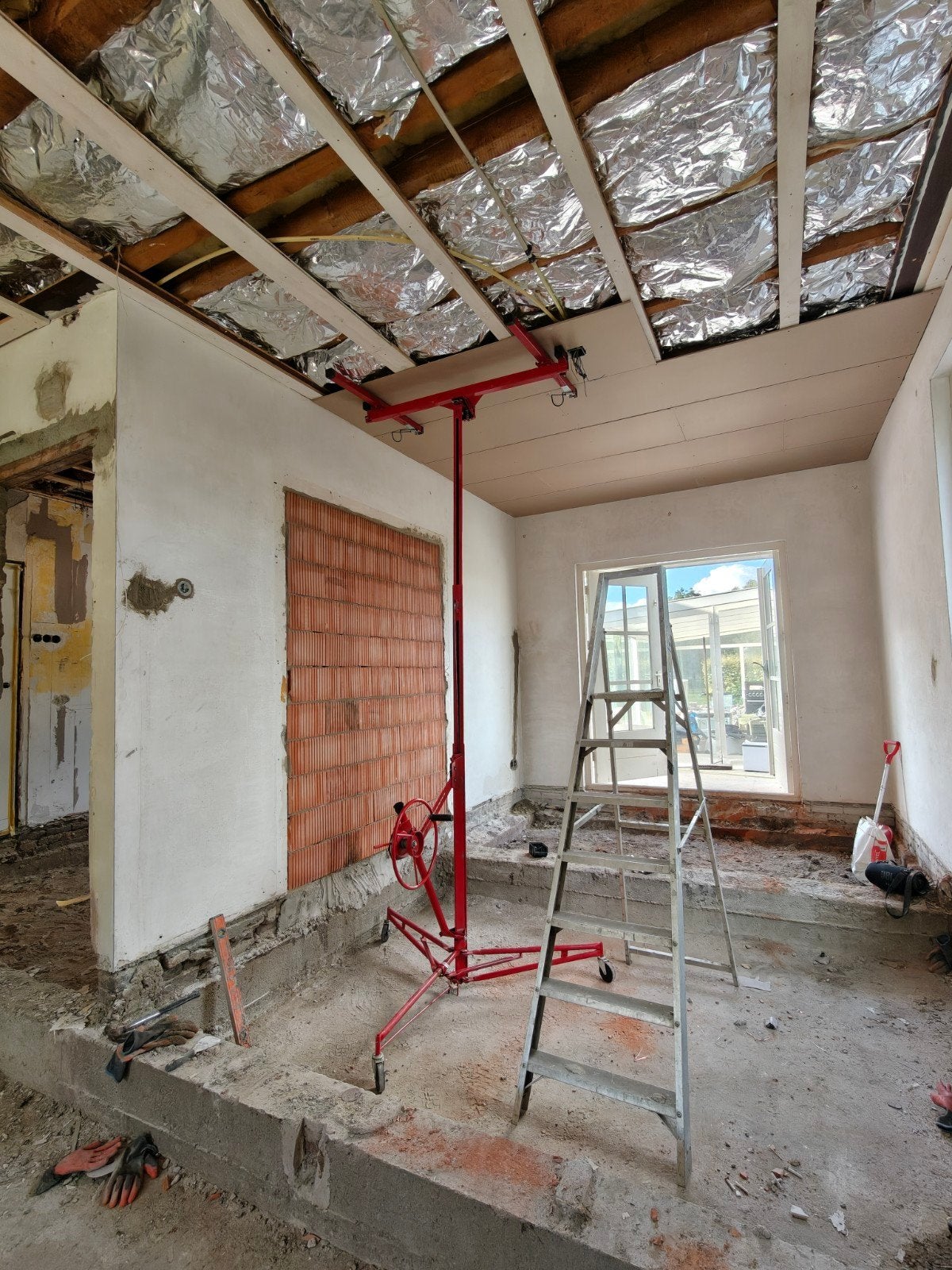 Gipsplaten lift te huur, Doe-het-zelf en Verbouw, Steigers, Ophalen