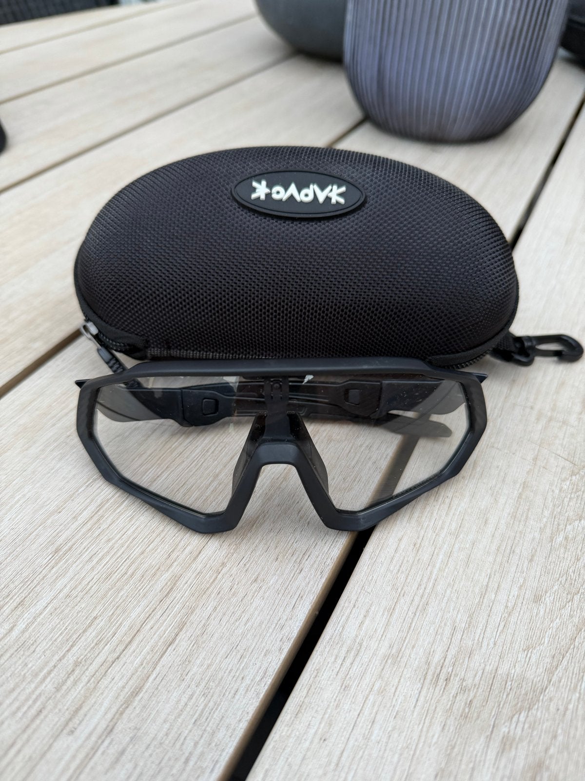Kapvoe Fietsbril met meekleurende glazen (fotochromatisch), Ophalen of Verzenden, Gebruikt, Overige maten, Heer of Dame