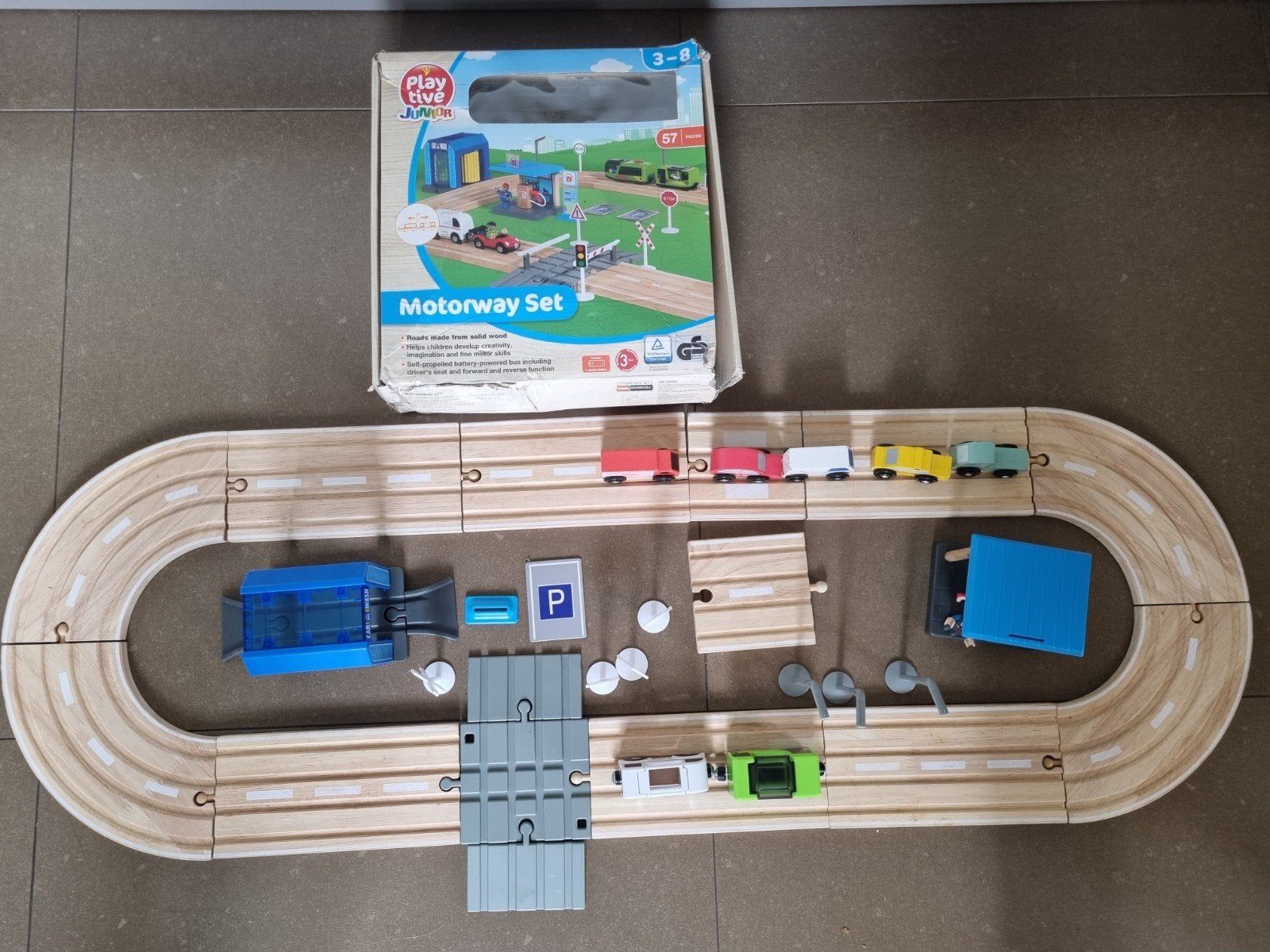 treinbaan playtive junior motorway set ( niet compleet ), Ophalen of Verzenden, Gebruikt, Overige typen