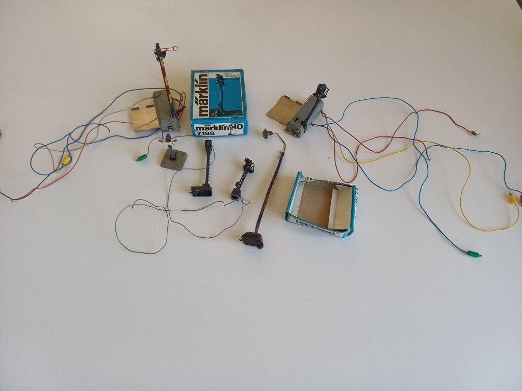 Oud märklin jaren 1960 lichtseinen enzovoort, Wisselstroom, Gebruikt, Overige typen, Ophalen of Verzenden