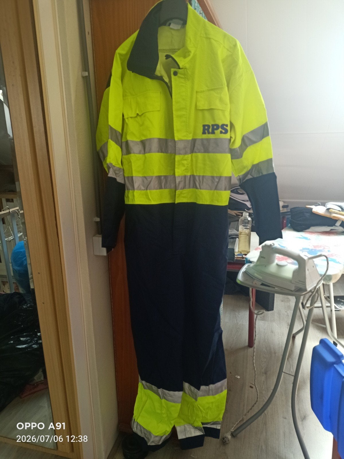 RPS Veiligheidsoverall - Maat L - Geel/Blauw, Ophalen of Verzenden, Gebruikt