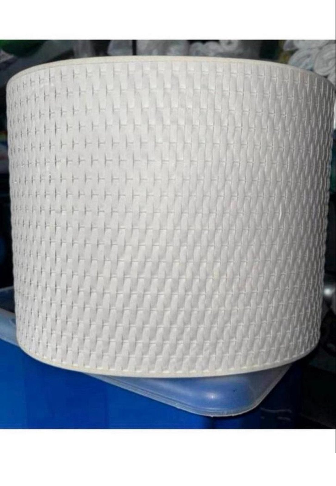 Witte lampenkap 30 cm doorsnee, 23 cm hoog, Wit, Rond, Nieuw, Ophalen of Verzenden