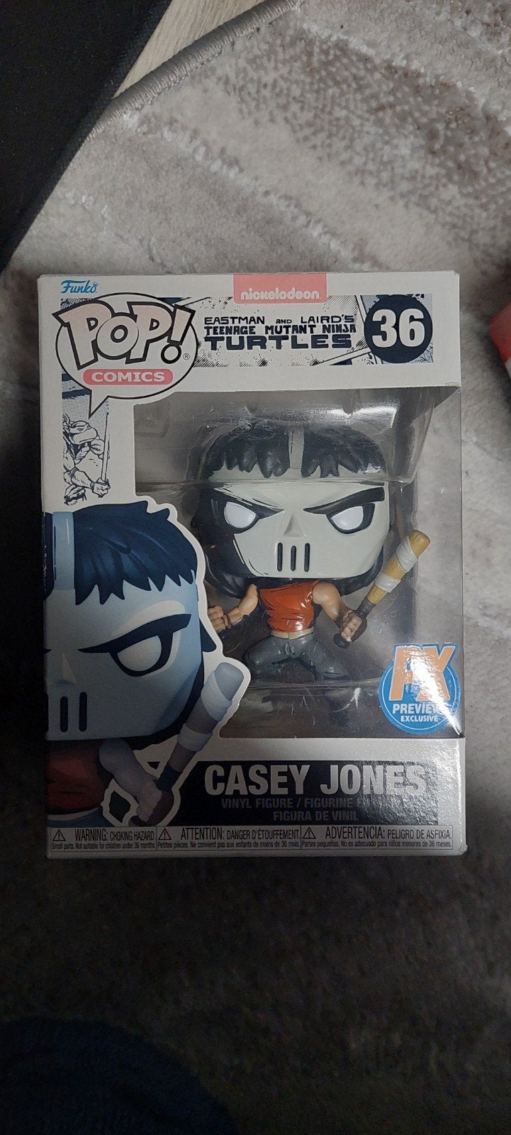 Funko Pop! Casey Jones #36 TMNT - PREVIEWS Exclusive, Ophalen of Verzenden, Zo goed als nieuw