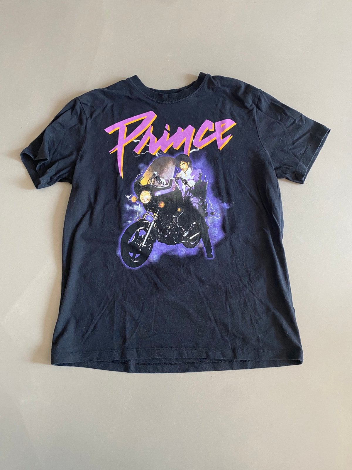 Prince T shirt maat xs, Zwart, Ophalen of Verzenden, Zo goed als nieuw, Korte mouw