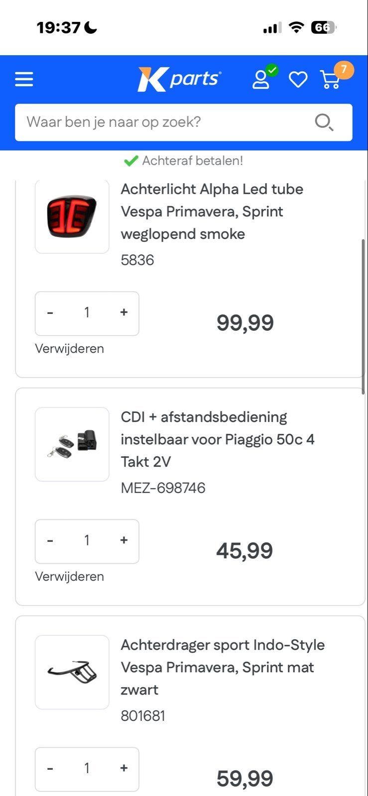 Vespa Primavera/Sprint onderdelen (nieuw), Fietsen en Brommers, Brommeronderdelen | Scooters, Ophalen, Nieuw, Overige typen, Vespa