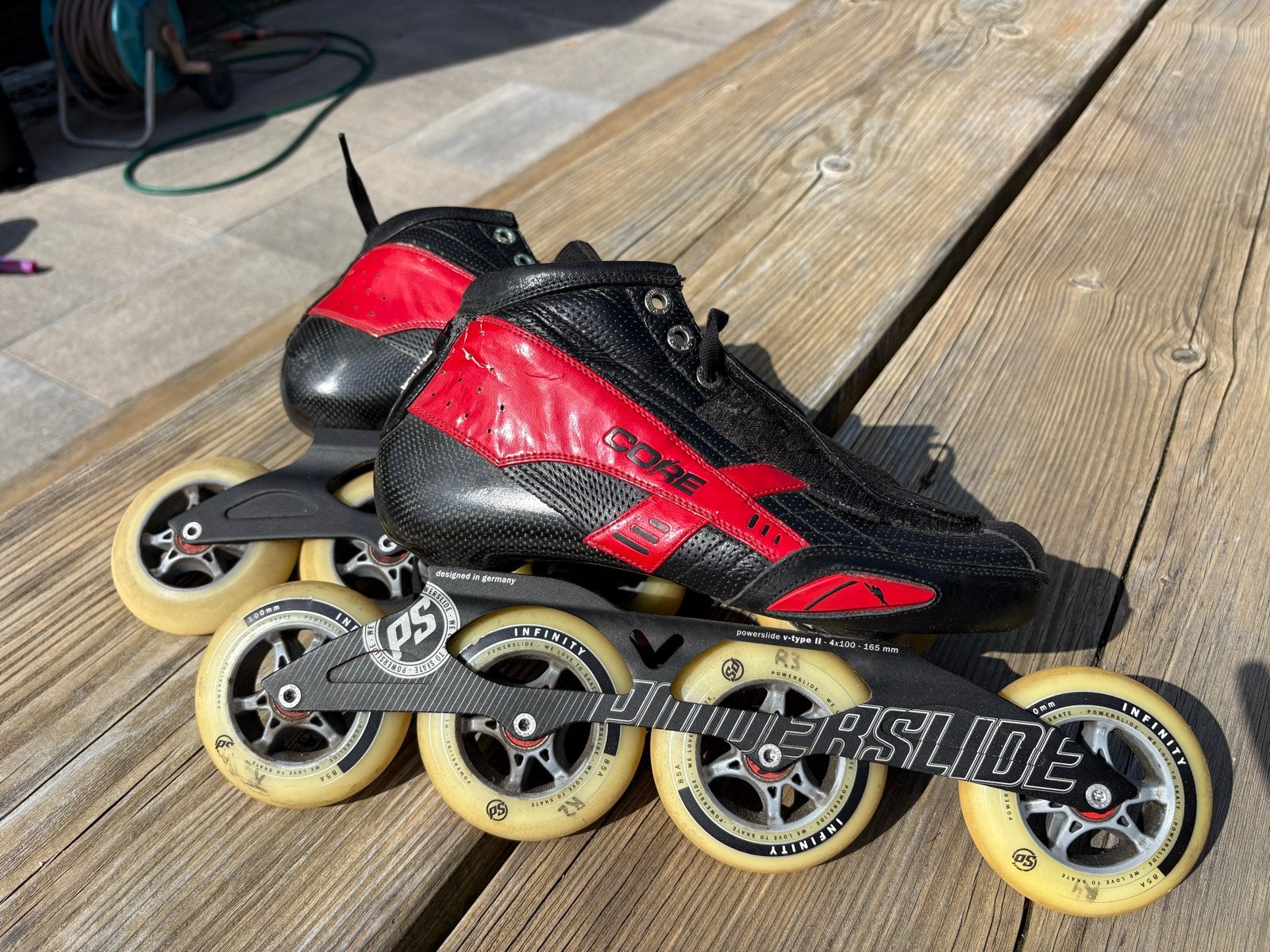 Powerslide Core Chad Mantia skeelers - Maat 44, Ophalen, Gebruikt, Heren, Inline skates 4 wielen