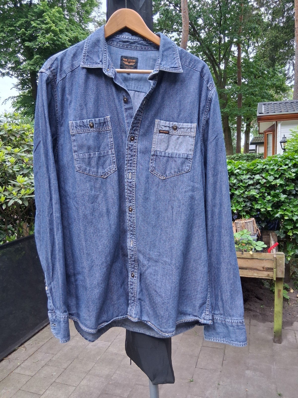 PME Legend spijkeroverhemd XXL, Kleding | Heren, Blauw, Ophalen of Verzenden, Gedragen, PME Legend