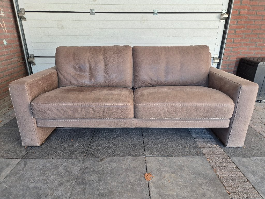 Leren bank, Ophalen, Gebruikt, 150 tot 200 cm, Tweepersoons