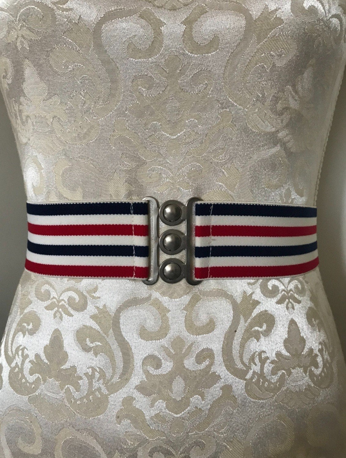 Vintage Elastische Riem, Kleding | Dames, Riemen en Ceinturen, Overige kleuren, 5 cm of meer, Tailleriem, Ophalen of Verzenden