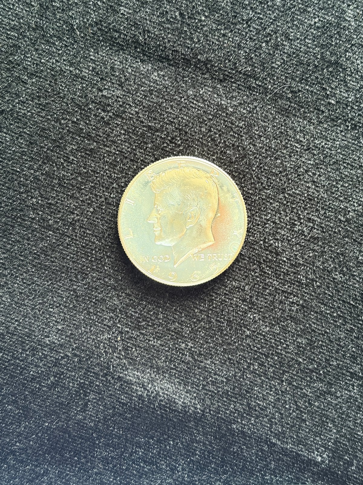 USA 1965 Kennedy PROOF silver half dollar, Ophalen, Noord-Amerika