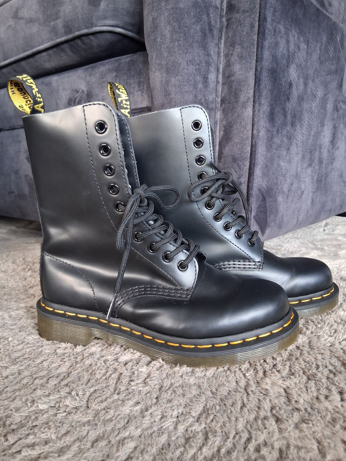 Dr Martens 1490 Zwarte Laarzen Maat 36, Hoge laarzen, Zwart, Ophalen of Verzenden, Zo goed als nieuw