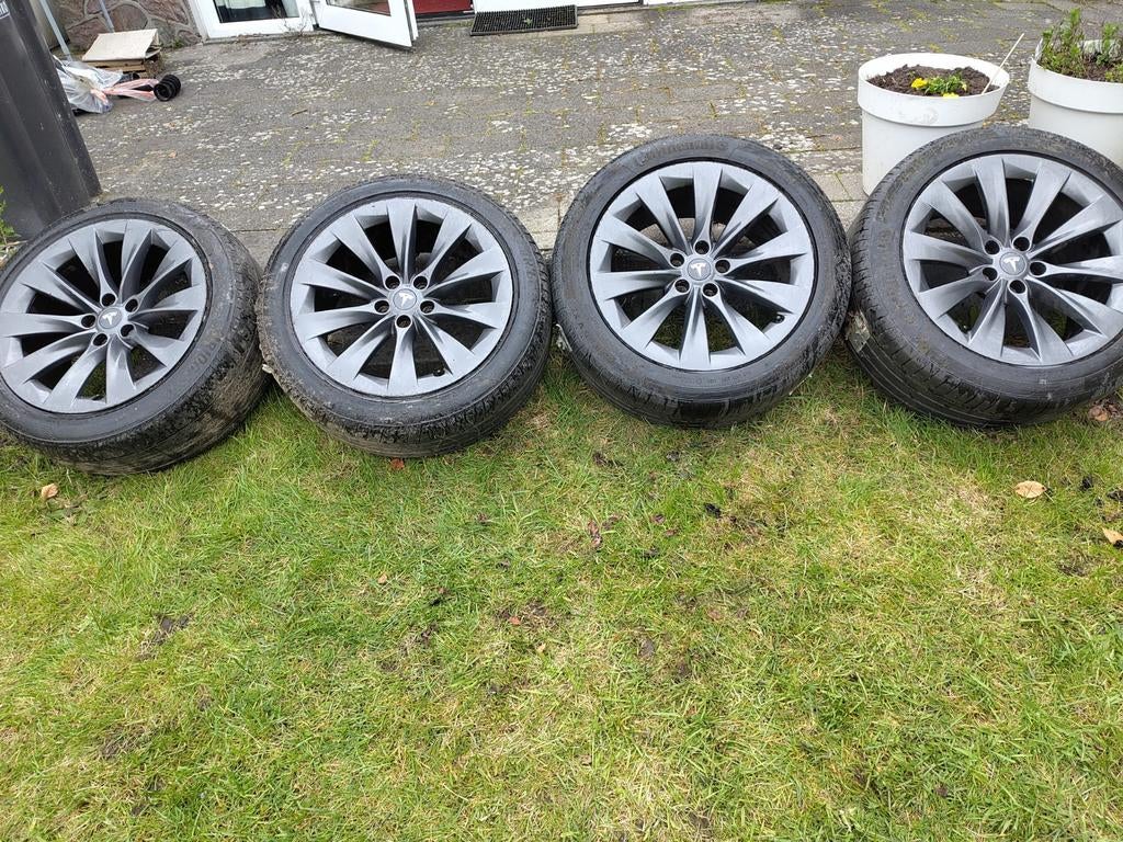 Tesla Model X velgen donkergrijs 20 inch, Auto-onderdelen, Banden en Velgen, Ophalen, 20 inch, Zomerbanden, Velg(en)