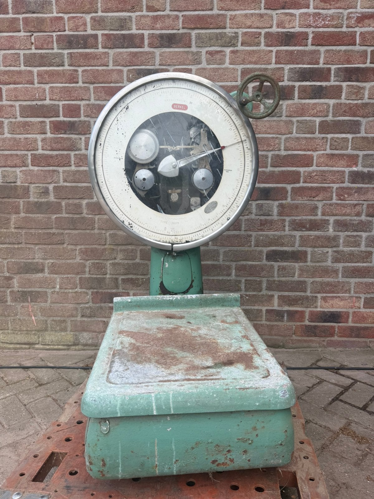 Prachtige originele Berkel industriële weegschaal, Antiek en Kunst, Ophalen
