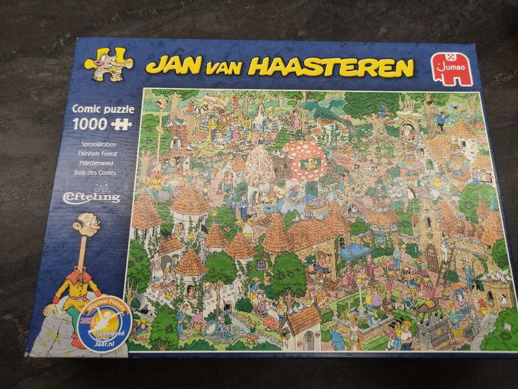 Efteling puzzel Jan van Haasteren - Sprookjesbos, Ophalen of Verzenden, Zo goed als nieuw, Beeldje of Poppetje
