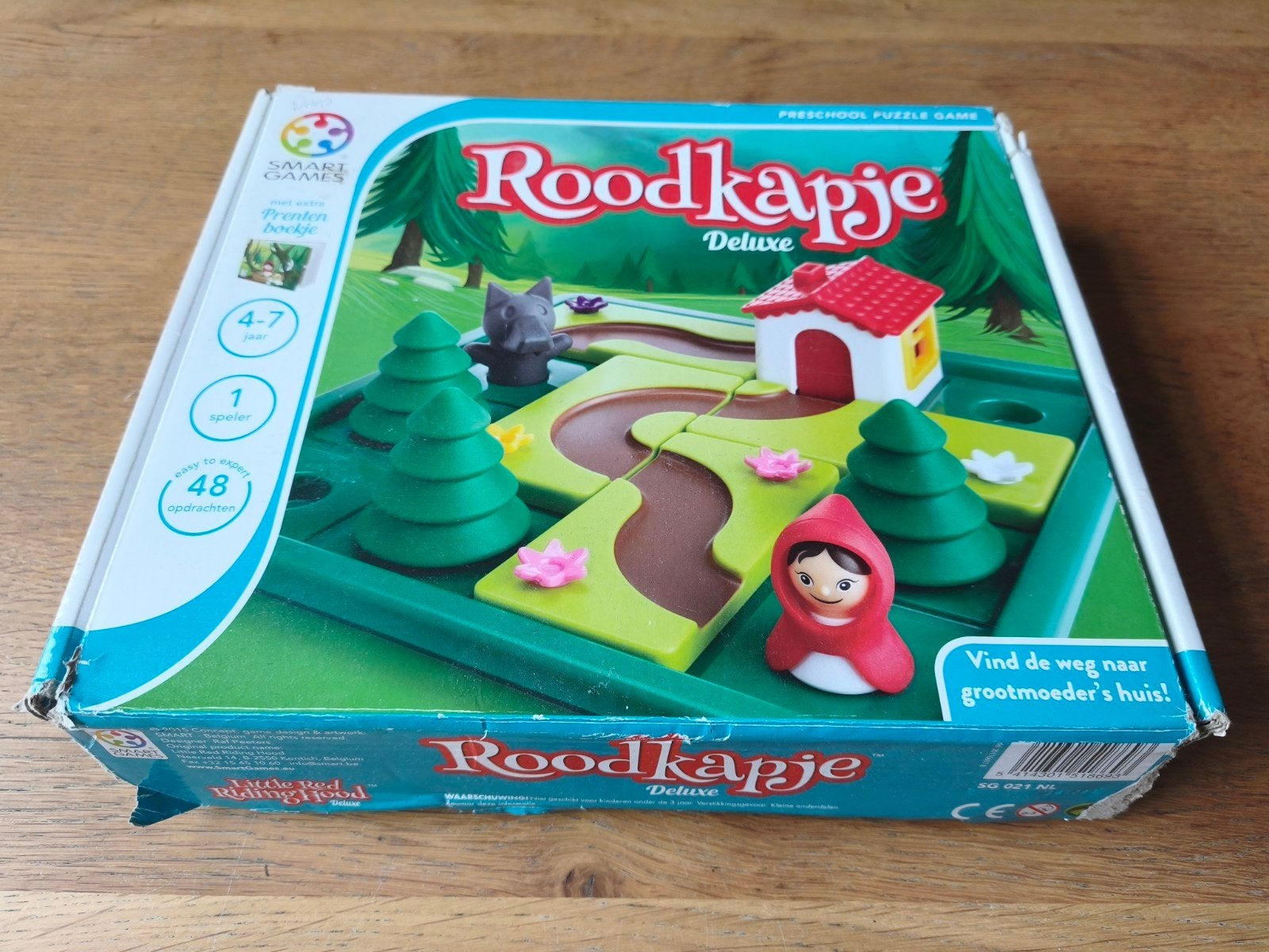 SmartGames Roodkapje Deluxe - Puzzelspel / Prentenboek l 4-7, Ophalen of Verzenden, Gebruikt, Bouwen
