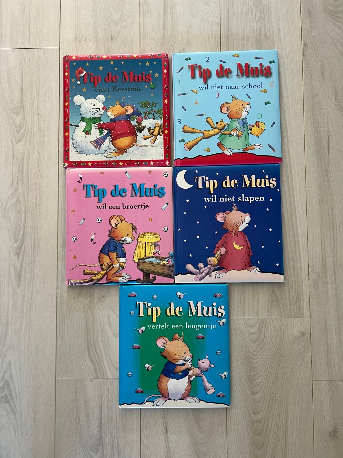 4x Tip de Muis Boeken: Kerstmis, School, Broertje, Slapen, Boeken, Ophalen, Gelezen, Fictie algemeen