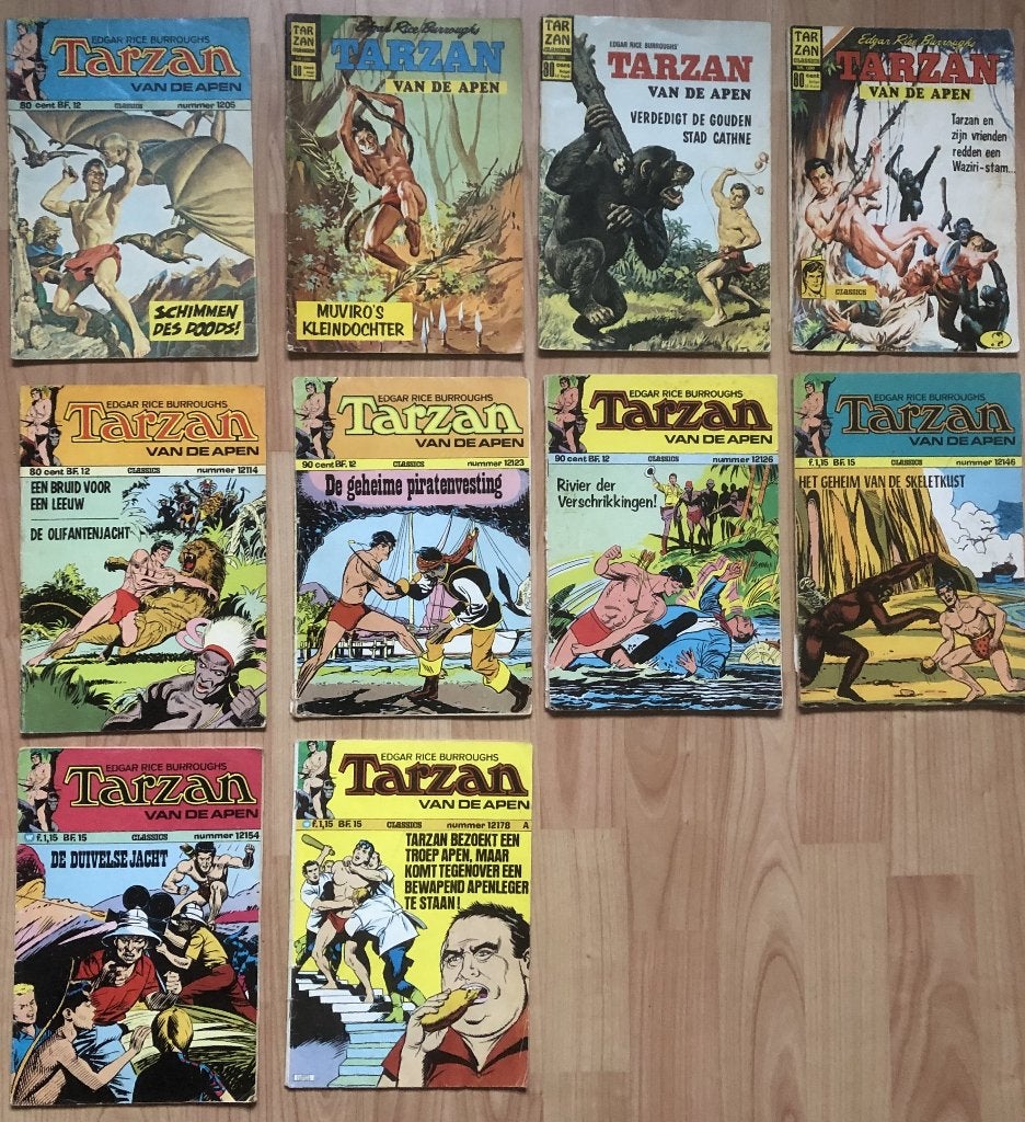 TARZAN - CLASSICS - 10 NUMMERS, Boeken, Meerdere comics, Ophalen of Verzenden, Zo goed als nieuw, Europa