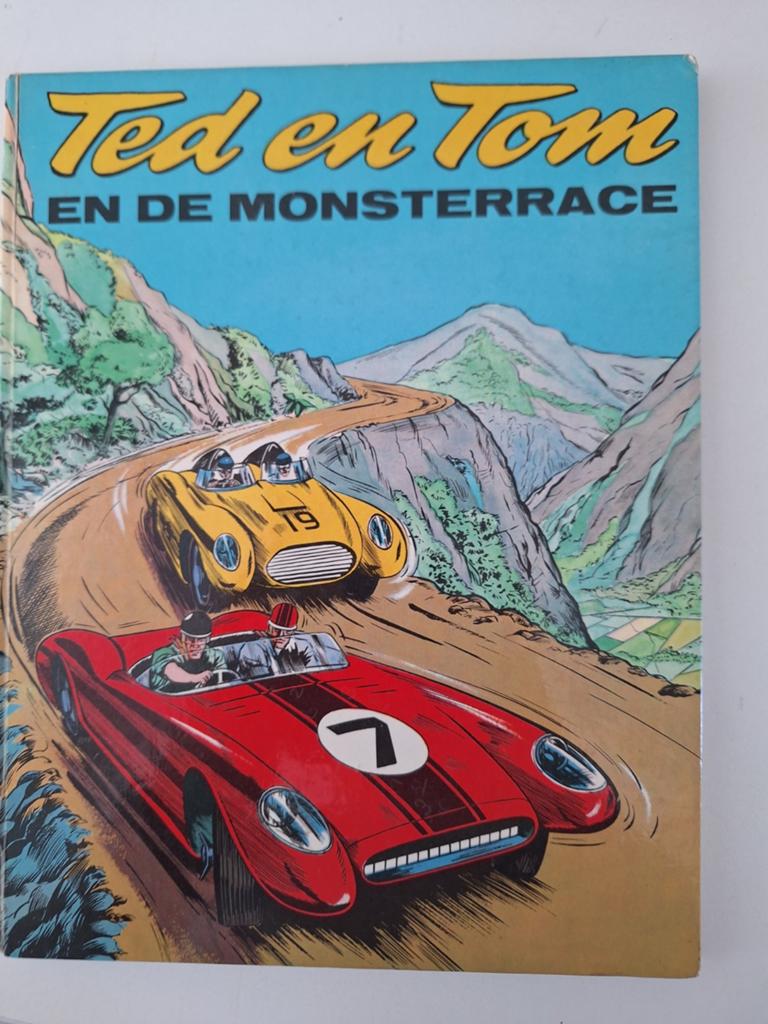 Ted en Tom en de Monsterrace - Stripboek, Boeken, Stripboeken, Eén stripboek, Ophalen of Verzenden, Gelezen, Onbekend