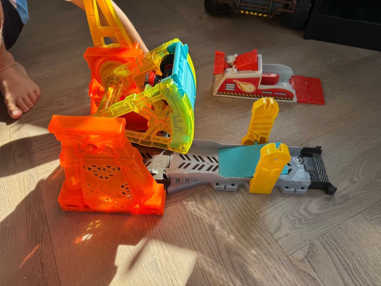 Blaze en de Monsterwielen speelset met auto's, Ophalen of Verzenden, Gebruikt