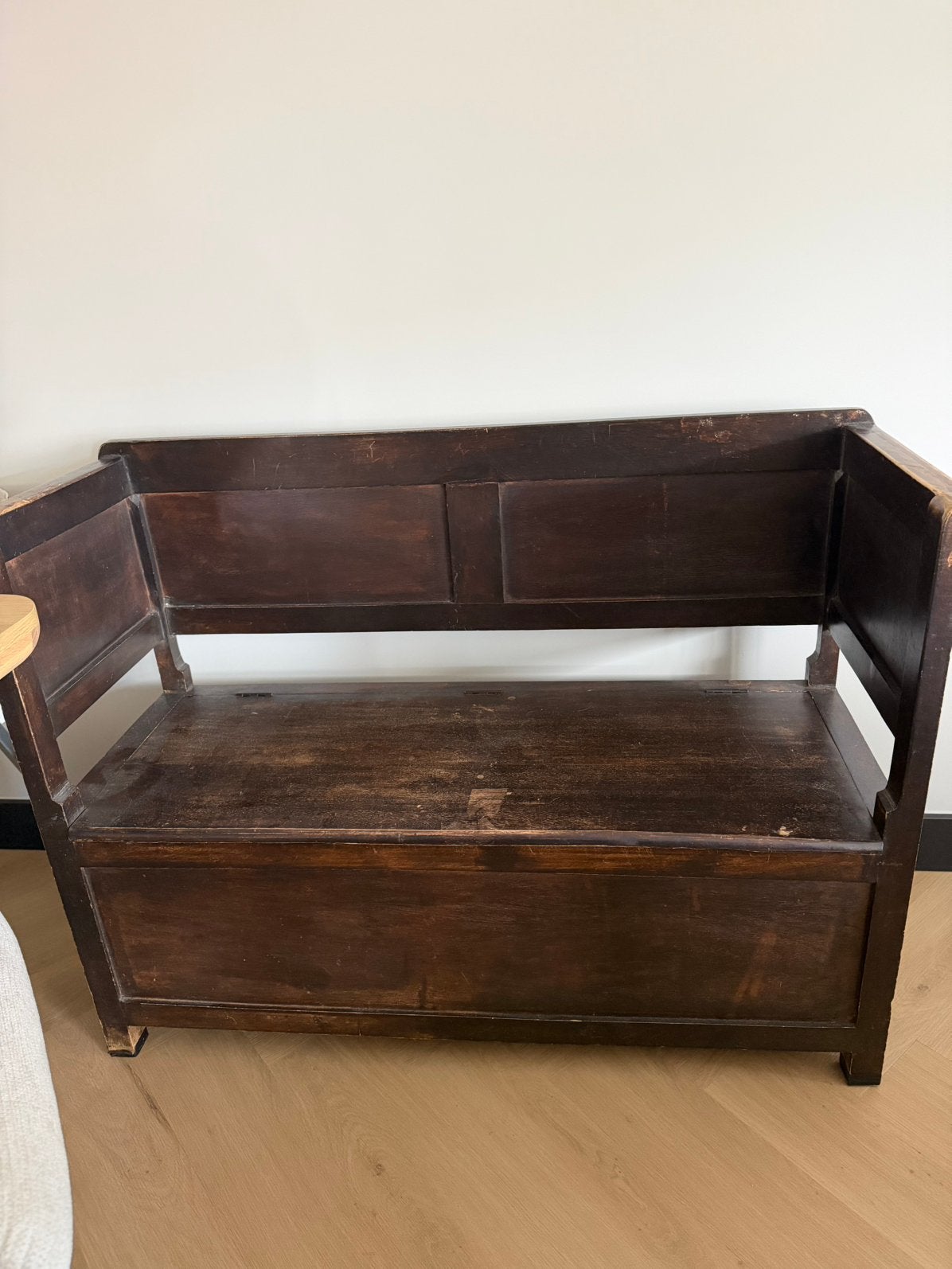 Houten opbergbank / dekenkist – 120 cm, Ophalen of Verzenden, Zo goed als nieuw, 100 tot 150 cm