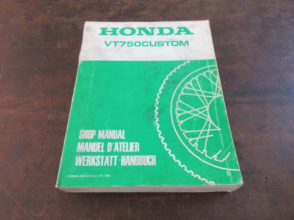 Honda VT750C VT750 Custom werkplaatshandboek manual, Motoren, Ophalen of Verzenden, Honda