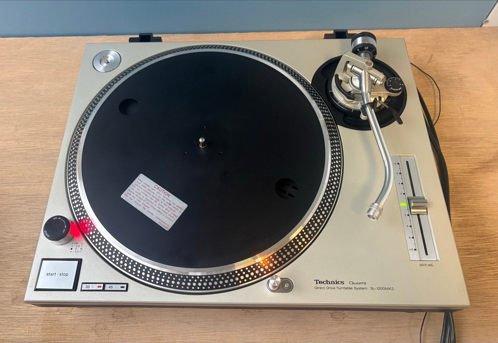 Technics SL-1200 MK2 Platenspeler - Prachtige Staat, Ophalen, Pitch-regelaar, Zo goed als nieuw, Platenspeler
