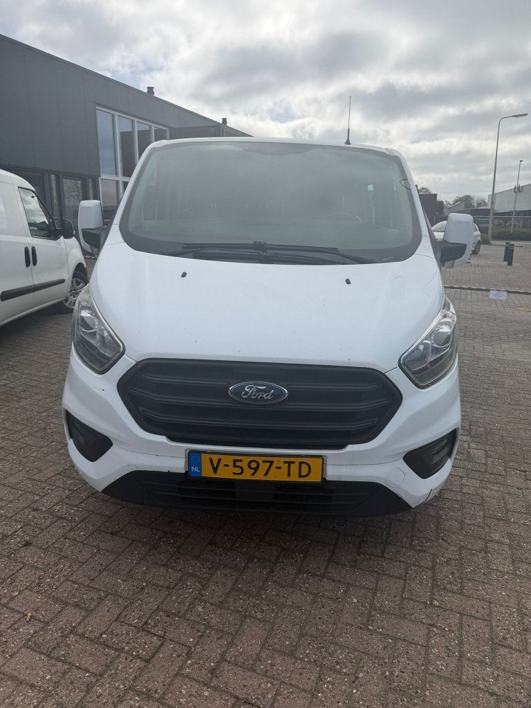 Ford Transit Custom 2.0 TDCi Dubbele Cabine - Leer -Trekhaak, Auto's, Bestelauto's, Voorwielaandrijving, 2095 kg, 15 km/l, 1995 cc