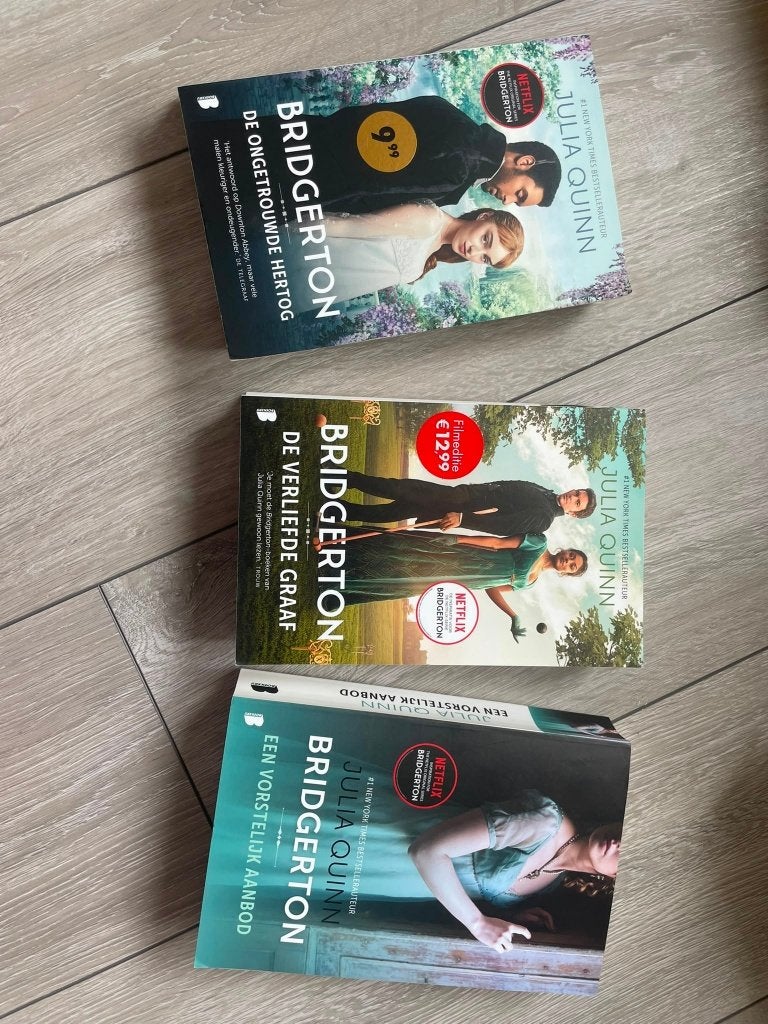 Bridgerton boeken deel 1 t/m 3 (Julia Quinn), Boeken, Ophalen of Verzenden, Gelezen, Julia Quinn