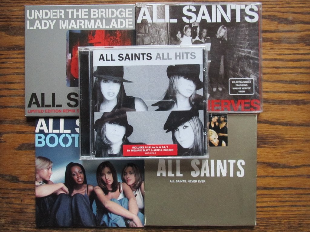 All Hits + 4 cd-singles + poster - All Saints, Ophalen of Verzenden, Gebruikt, Boybands & Girlbands, Album