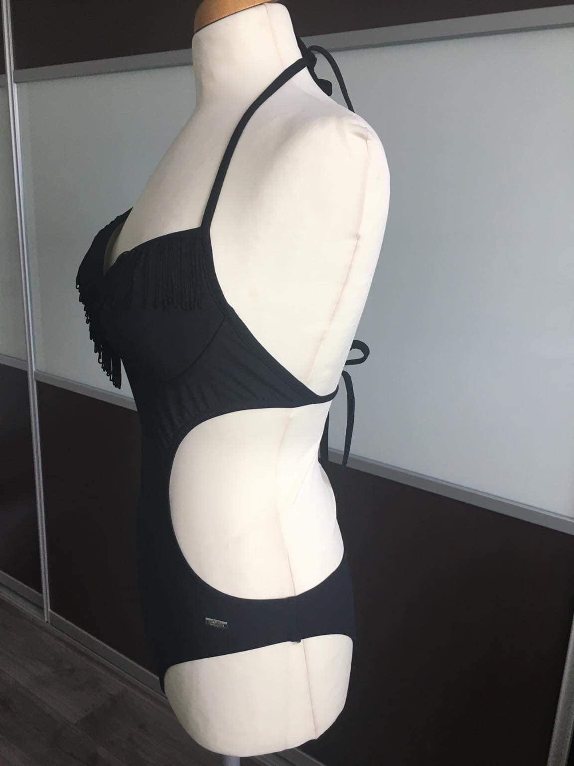 Super leuk badpak “self” maat S Nieuw, Kleding | Dames, Ophalen of Verzenden, Nieuw, Zwart, Badpak