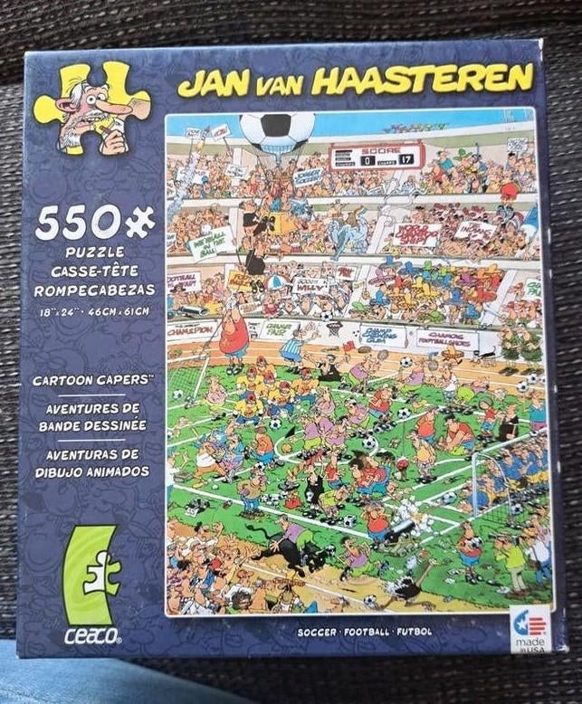 GERESERVEERD Jan van Haasteren puzzel 550 stukjes - Voetbal, Ophalen of Verzenden, Minder dan 500 stukjes, Gebruikt, Legpuzzel