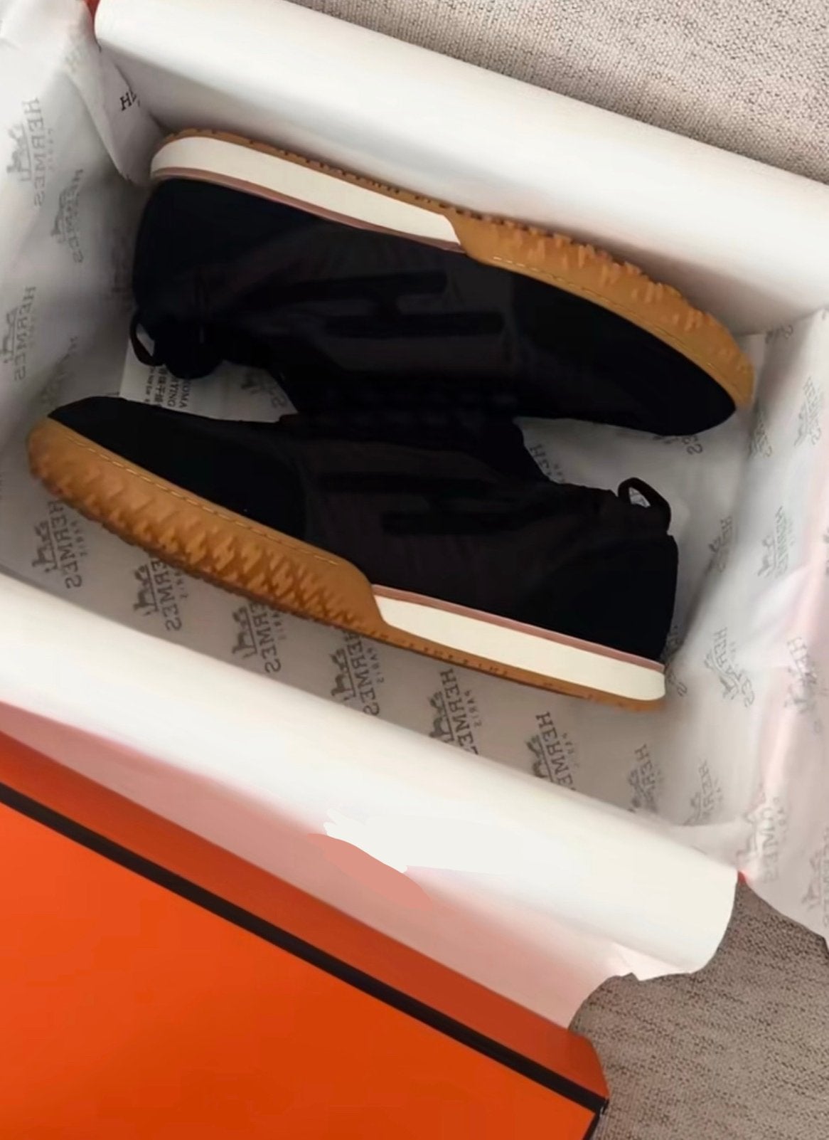 Hermes Jet Sneakers zwart maat 38, Ophalen of Verzenden, Zo goed als nieuw, Zwart