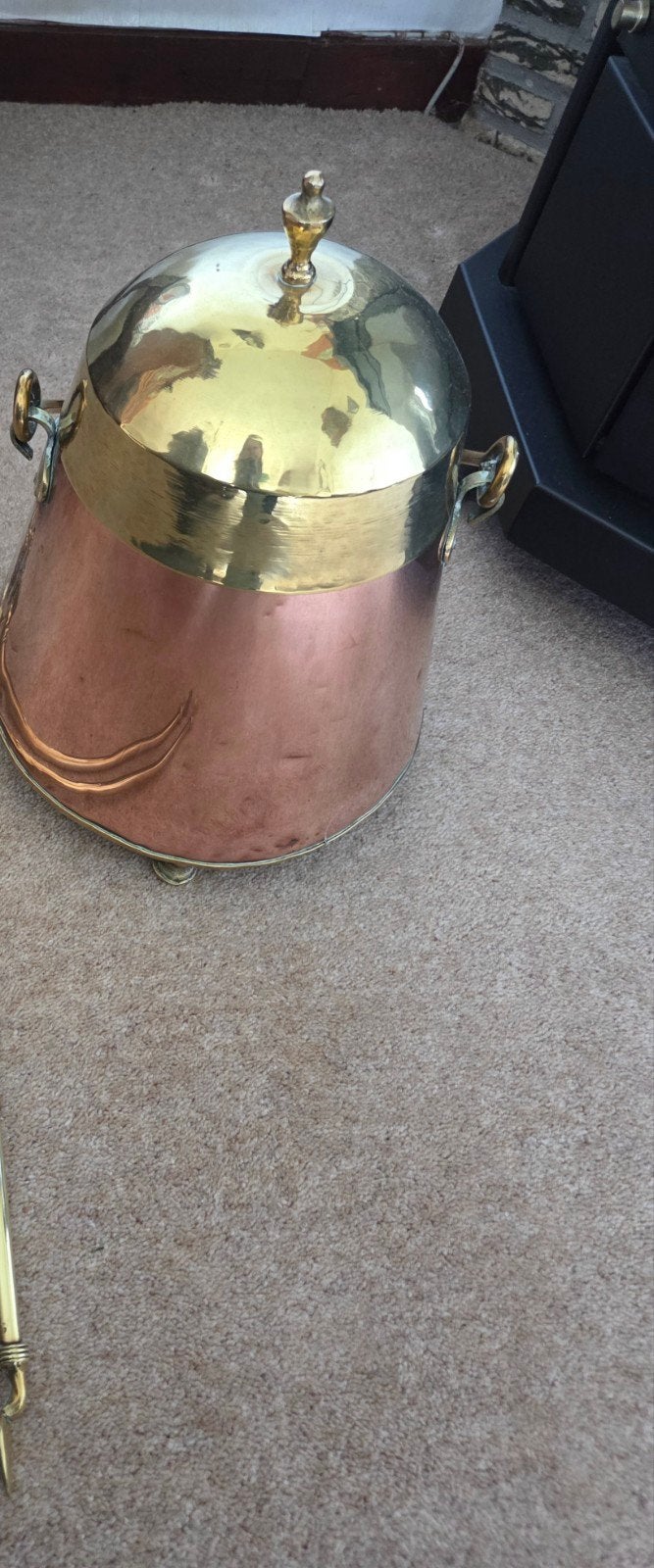 € 35,->> Koperen Doofpot, Antiek en Kunst, Ophalen