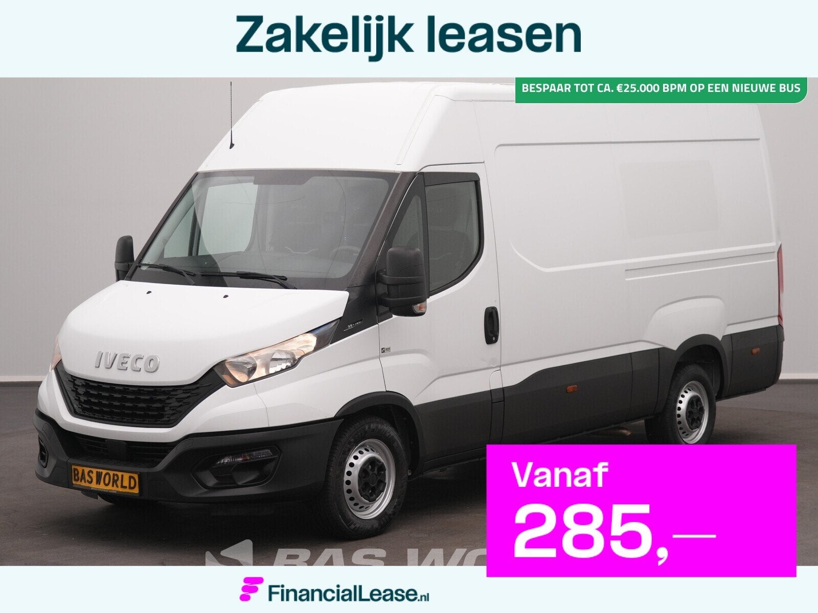 Iveco Daily 35S14 L2H2 Airco Cruise 3500kg trekgewicht Euro6, Stof, Gebruikt, Euro 6, Iveco